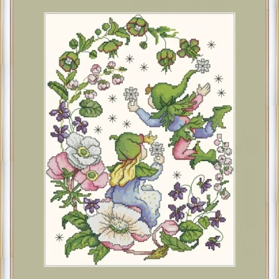 Flower Fairies #004 – Cross Stitch PDF Digital Pattern