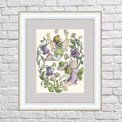 Flower Fairies #005 – Cross Stitch PDF Digital Pattern