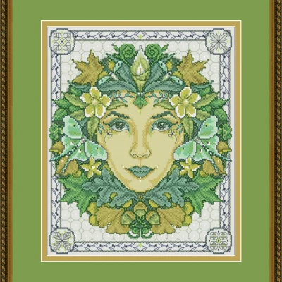 Green Goddess – Cross Stitch PDF Digital Pattern