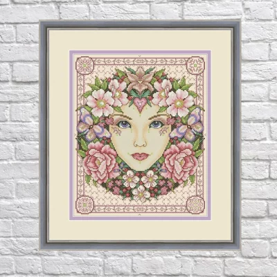 Rose Goddess – Cross Stitch PDF Digital Pattern