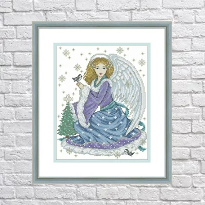 Snow Angel – Design by Joan Elliott – Cross Stitch PDF Digital Pattern