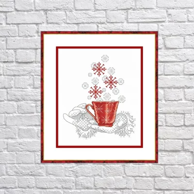 Christmas Tea Time – Cross Stitch PDF Digital Pattern