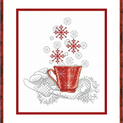 Christmas Tea Time – Cross Stitch PDF Digital Pattern