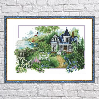Summer House – Cross Stitch PDF Digital Pattern