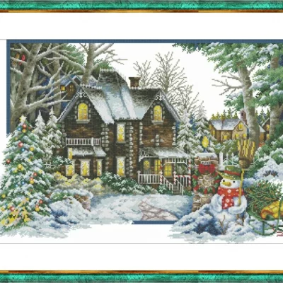 Winter House – Cross Stitch PDF …